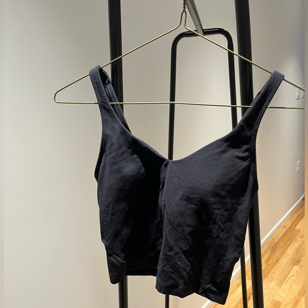 Black Athletic Crop Top